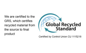 We have achieved GRS certification